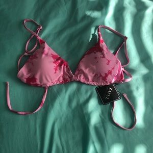 Pink Tie-Dye Bathing suit Top